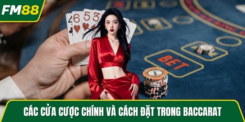 Các cửa cược chính và cách đặt trong Baccarat