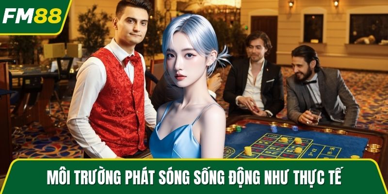 Môi trường phát sóng sống động như thực tế