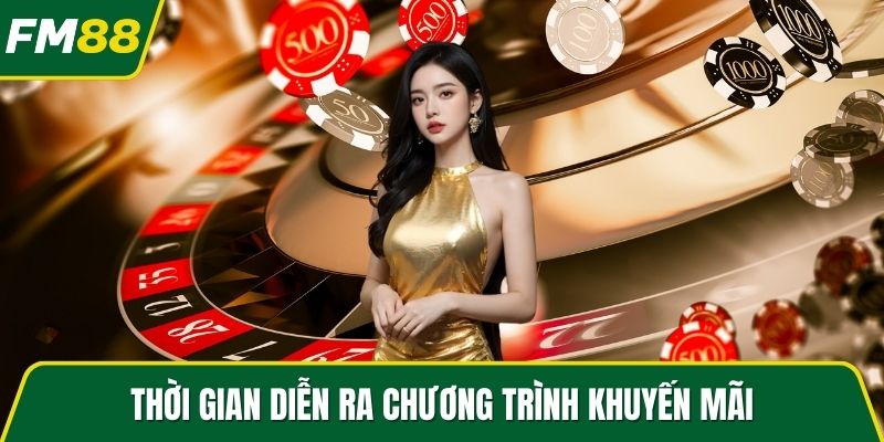 Thời gian diễn ra chương trình khuyến mãi